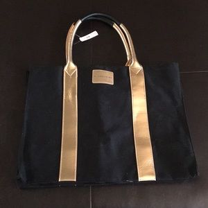Victoria secret brand new black and rose gold tote